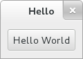 Hello World Application in GTK using C